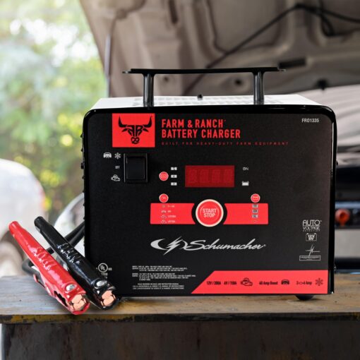 Schumacher Electric Farm and Ranch Battery Charger and Engine Starter, FR01335, 4-in-1, Fully Automatic, 200A/150A Engine Start, 40/20 Amp Boost Mode, 6V/12V, for Automotive & Marine Batteries - Image 6