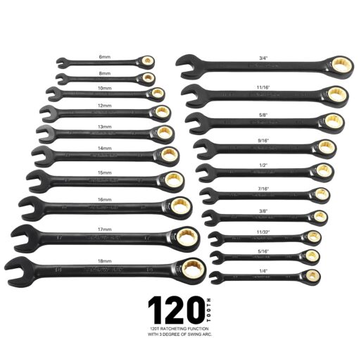STARWORK TRUE MECHANIC 303-Piece Mechanics Tool Set, 120T Ratcheting Wrench, Professional, SAE/Metric - Image 4