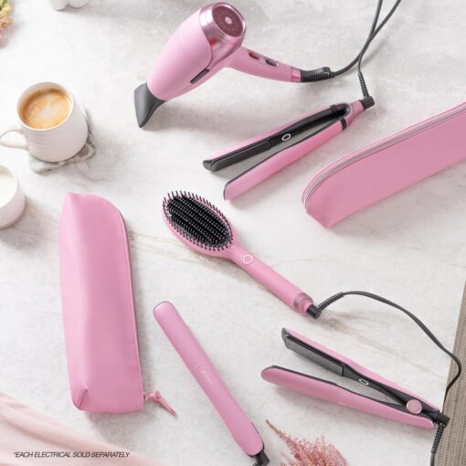 ghd Glide Hot Air Brush | Limited Edition in Fondant Pink | Professional Smoothing Blow Dryer Brush, Ceramic Hair Straightener, and Styler - Image 4