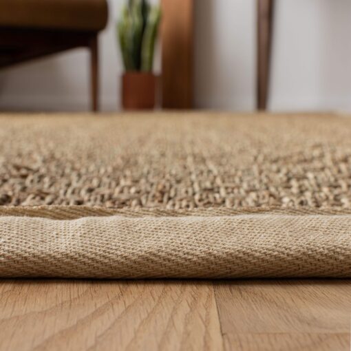 SAFAVIEH Natural Fiber Collection X-Large Area Rug - 2'6" x 22', Natural & Ivory, Border Basketweave Seagrass Design, Easy Care, Ideal for High Traffic Areas in Living Room, Bedroom (NF114J) - Image 4