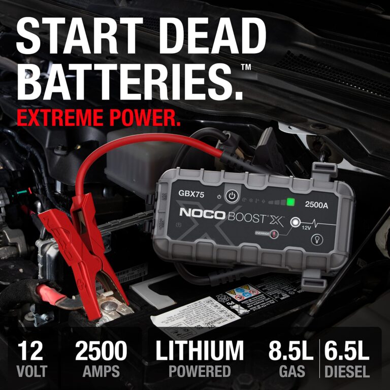 NOCO Boost X GBX75 2500A 12V UltraSafe Portable Lithium Jump Starter, Car Battery Booster Pack, USB-C Powerbank Charger, and Jumper Cables for up to 8.5-Liter Gas and 6.5-Liter Diesel Engines - Image 7