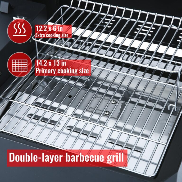 Hello.Dr Portable Wood Pellet Grill and Smoker,Electric Outdoor 8 in 1 Tabletop Grills for RV Camping Tailgating RV Cooking BBQ, Intelligent Temperature Control and Superheated Steam Technology,Red - Image 8