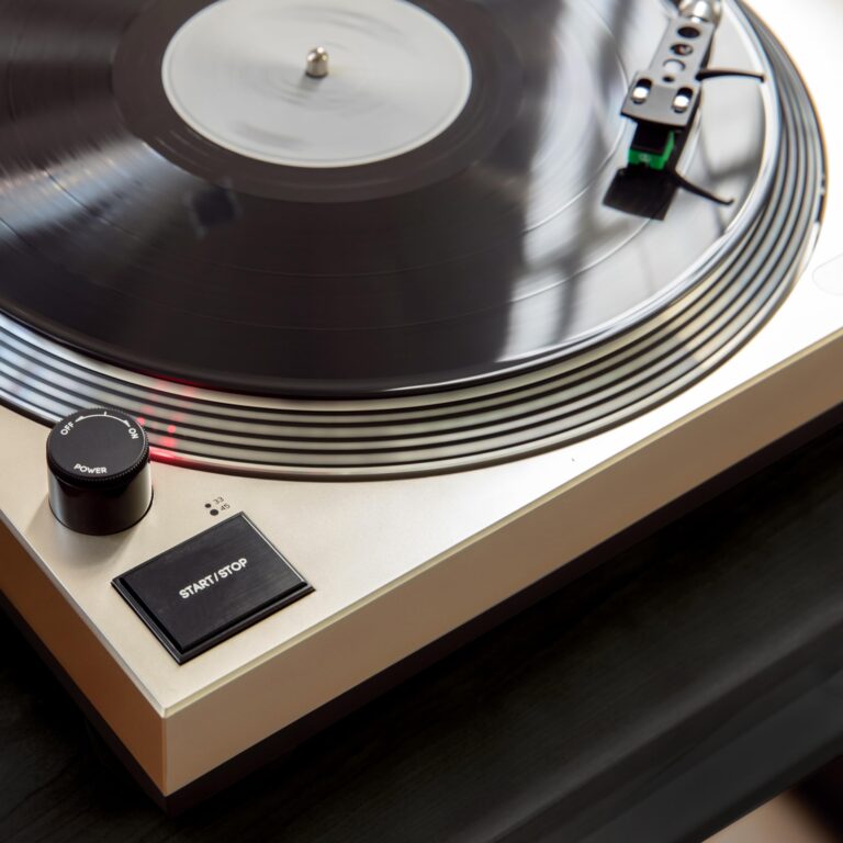Crosley C100BT-CP Belt-Drive Bluetooth Turntable Record Player with Adjustable Counterweight, Champagne - Image 13