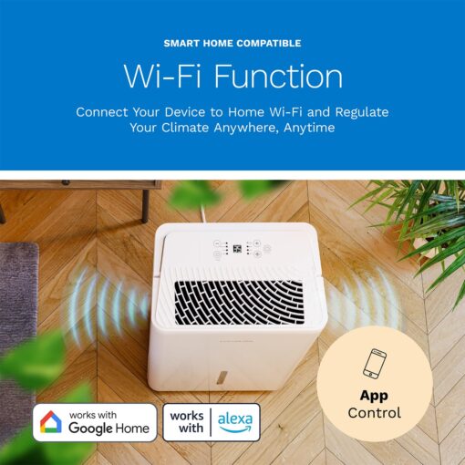 hOmeLabs 2,400 Sq. Ft Dehumidifier – 32 Pint, High-Efficiency Moisture Removal for Home, Bedroom, Bathroom & Large Rooms – Powerful Humidity Control, Quiet & Portable with Auto Shut-Off - Image 7