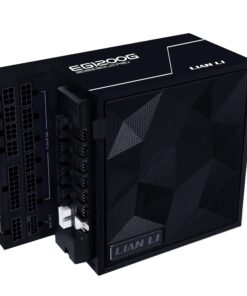 Lian Li Edge Serie - 1200W Full Modular Power Supply (Fan USB Hub Included) - Gold - ATX 3.1 - PCIE 5.1 Support - 12V-2x6 Connector - L-Shape Design for Dual Chamber Case - Black (EG1200G.BH)