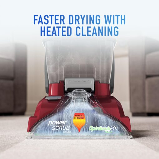 Hoover PowerScrub Deluxe Carpet Cleaner Machine for Carpet and Upholstery, Deep Cleaning Carpet Shampooer Machine with Multi-Purpose Tools, Pair Carpet Cleaner Solution - Image 7