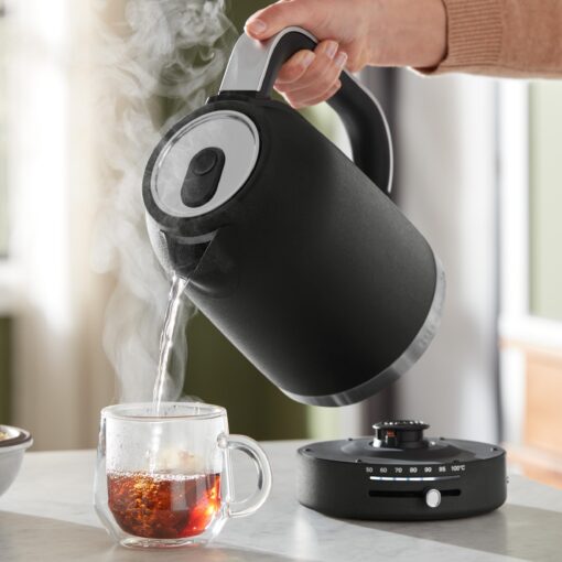 KitchenAid 1.7L Electric Kettle w/Temp Control KEK1701, Cast Iron Black - Image 3