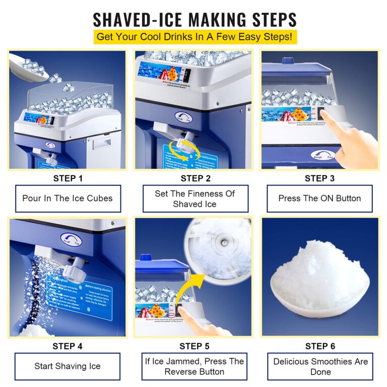 VEVOR 110V Commercial Ice Shaver Crusher 441LBS/H with 11LBS Hopper, 300W Tabletop Electric Snow Cone Maker 320 RPM Rotate Speed Perfect For Parties Events Snack Bar - Image 4