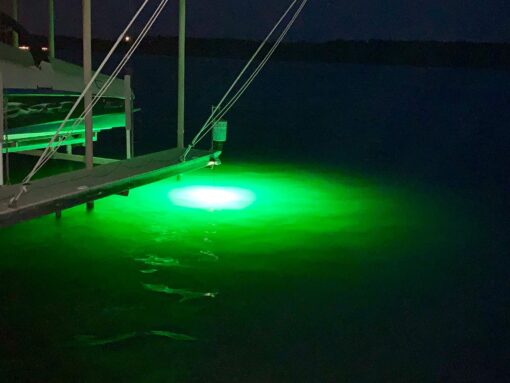 Green Blob Outdoors New Underwater Fishing Light 7500 or 15000 Lumen with 30ft or 50ft 110 Volt AC Power Cord, Crappie, Snook, Catfish, Striper, Bait, Fish Attractor (15000, 50Ft Cord) Made in Texas - Image 2