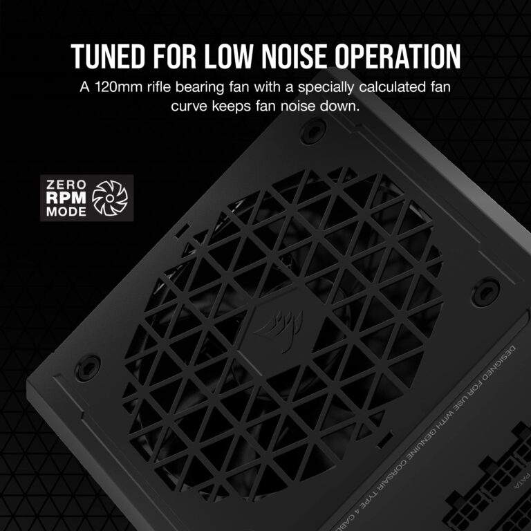 Corsair RM850e (2023) Fully Modular Low-Noise Power Supply - ATX 3.0 & PCIe 5.0 Compliant - 105°C-Rated Capacitors - 80 Plus Gold Efficiency - Modern Standby Support - Black - Image 6