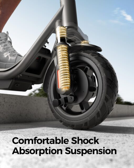 Electric Scooter A1C,Front Suspension Kick Scooter,8.5 Solid Tires,300W Motor,Smart APP Control,15.5MPH, Escooter for Teens Adults UL2272 - Image 6