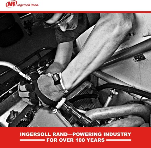 Ingersoll Rand 2236QTIMAX DXS2 1/2" Air Impact Wrench, Quiet, 1,500 ft-lb Torque, Titanium Hammer Case, Friction Ring Retainer, Pistol, Interchangeable Anvil, Multifunctional Tool - Image 4