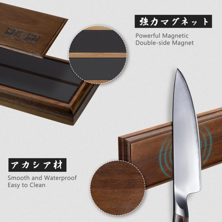 HOSHANHO Knife Set with Magnetic Knife Holder, 6 Pieces Japanese High Carbon Stainless Steel Kitchen Knife Sets, Ultra Sharp Professional Chef Knives Sets - Image 6