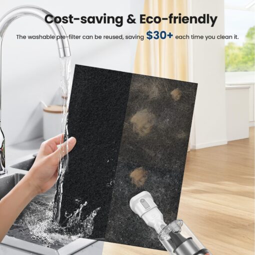 Air Purifiers for Home Large Room up to 3000sq.ft, LUNINO HEPA Double-Sided Air Purifier with Washable Filter, PM 2.5 Display Air Quality Sensors, Air Cleaner for Pets Hair, Odor, Dust, Smoke, Pollen - Image 4