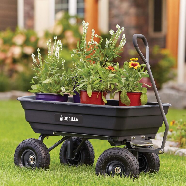 Gorilla Carts Utility Cart with Steel Frame, 600 Pound Capacity, and 10 Inch Tires - Image 5