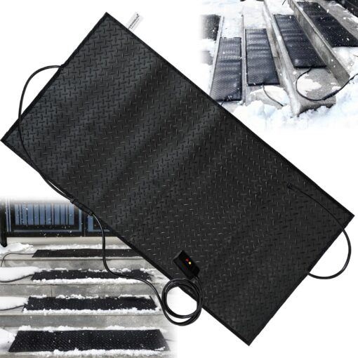 anqaros Heated Snow Melting Mats,40x60in Snow Melting Mats Outdoor,Electric Ice Melting Mats for Winter Snow Removal,Driveway Heating Mat for Snow,Heated Walkway Mats Outdoor with 10ft Power Cord - Image 5