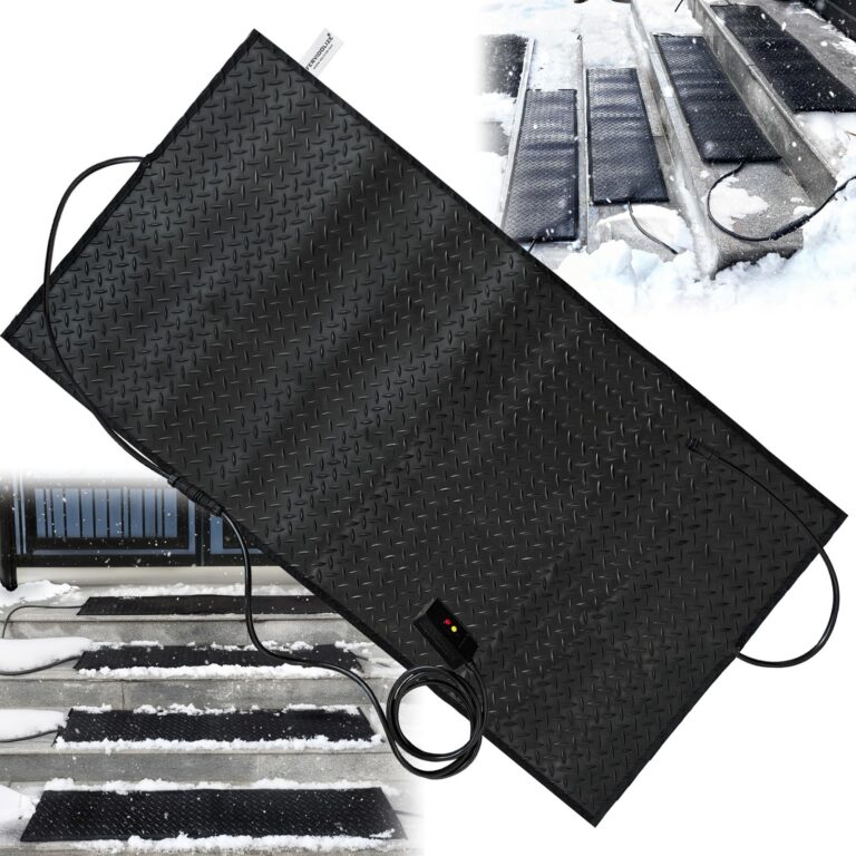 anqaros Heated Snow Melting Mats,40x60in Snow Melting Mats Outdoor,Electric Ice Melting Mats for Winter Snow Removal,Driveway Heating Mat for Snow,Heated Walkway Mats Outdoor with 10ft Power Cord - Image 5
