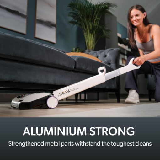 Gtech AirRAM Platinum Cordless Vacuum Cleaner - Includes Anti-Hair Wrap Brush Bar - Perfect for Carpet and Hardwood Floors - Rechargeable 22v Li-ion Battery - Lightweight (7 lbs.) - Image 7