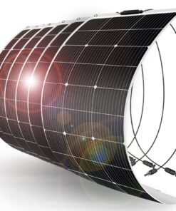 DOKIO Flexible Solar Panel 6x100w(600w) Semi-Flexible Bendable 12V Monocrystalline Off-Grid for RV Boat Cabin Van Car and Caravan RV Boat Camper………