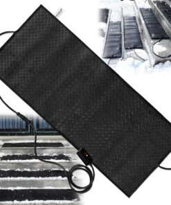 Snow Melting Mats for Stairs, Heated Outdoor Mats, Electric Snow Melting Mats for Winter Snow Removal, Snow and Ice Melting Mats, No-Slip Stair Heating Mats with Power Cord and Timing (30" x 60")