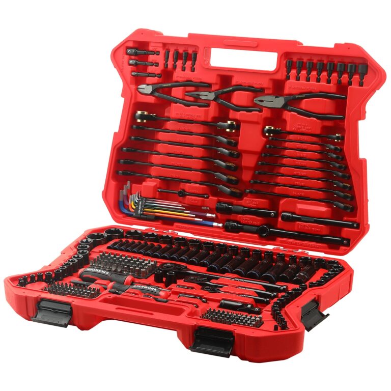 STARWORK TRUE MECHANIC 305-Piece Mechanics Tool Set, 120T, 2-IN-1 Reversible Ratcheting Wrench, Professional Metric Set