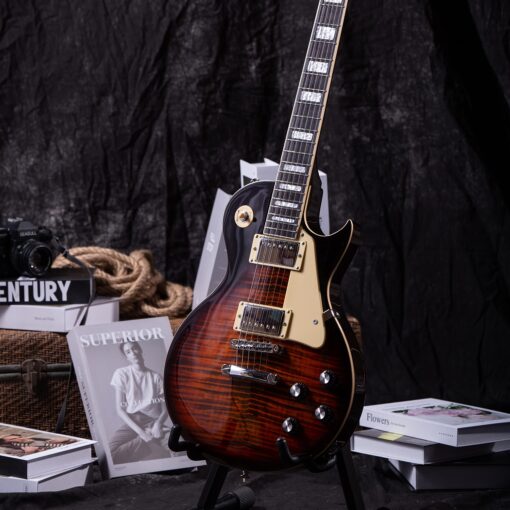 GROTE Guitar Solid Body Electric Guitar with Gigbag LPYS-006 (TS) - Image 7