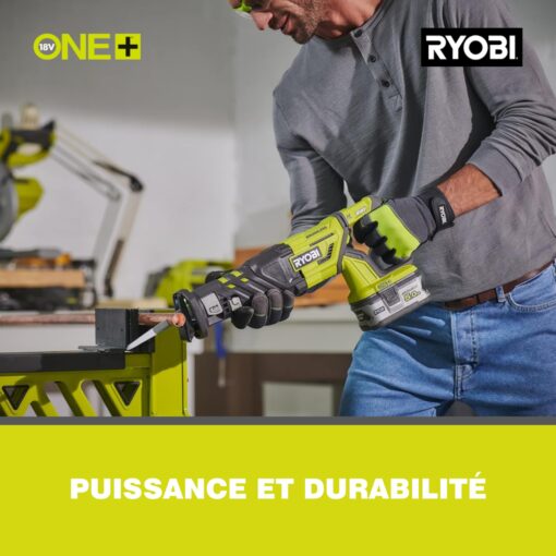 Ryobi R18RS7-0 One+ Cordless Brushless Recip Saw, 18 V, Hyper Green - Image 5