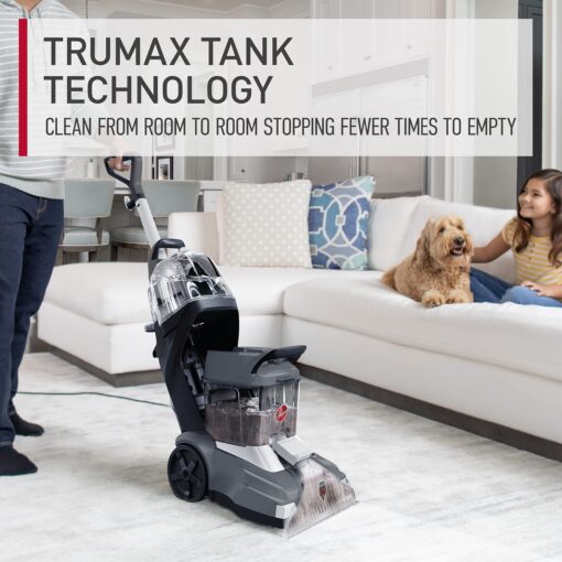 Hoover PowerScrub XL Pet Carpet Cleaner Machine for Carpet and Upholstery, Deep Cleaning Carpet Shampooer Machine with Multi-Purpose Tools, Powerful Suction, Includes Oxy Pet Cleaner Solution - Image 4