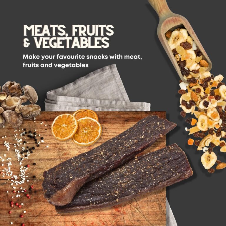 Kalahari Khabu Stainless Steel Biltong Box Food Dehydrator and Drying Cabinet – Large 10 Trays, 5 Hanging Rods, with 20-90°C Temperature Control – Perfect for Drying Biltong, Meat, Vegetable & Fruit - Image 2