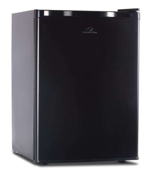Commercial Cool CCR26B Compact Single Door Refrigerator and Freezer, 2.6 Cu. Ft. Mini Fridge, Black