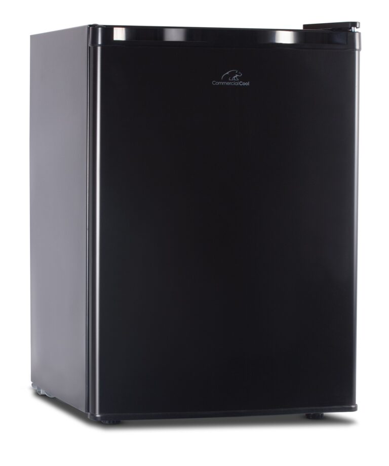 Commercial Cool CCR26B Compact Single Door Refrigerator and Freezer, 2.6 Cu. Ft. Mini Fridge, Black
