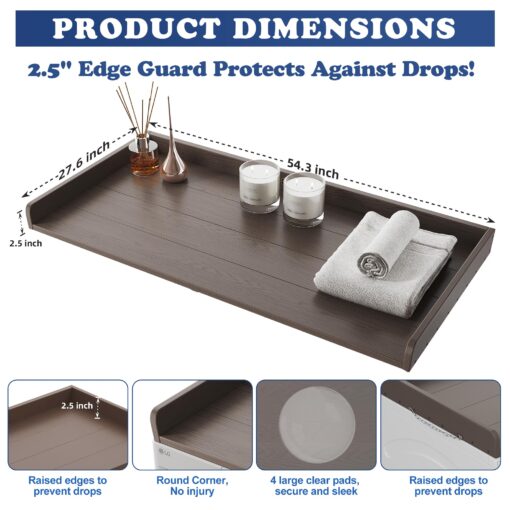 ClimbHope Washer Dryer Countertop HDPE No Installation - Washer and Dryer Topper Covers for The Top Laundry Room Organization and Storage Waterproof - Image 6