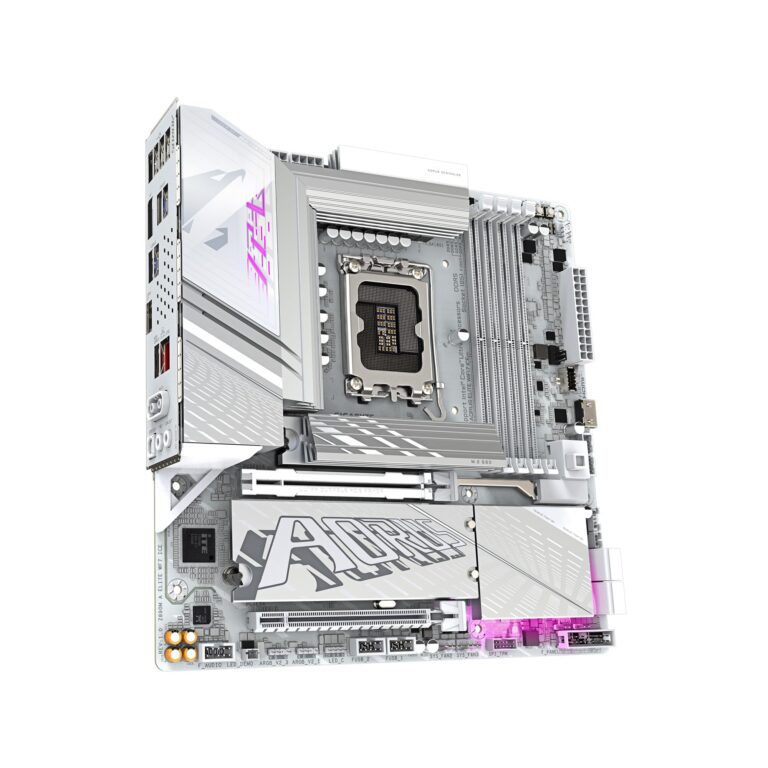 GIGABYTE Z890M AORUS Elite WIFI7 ICE Ultra Core (Series 2) LGA 1851, ATX, DDR5, 3X M.2, PCIe 5.0, Thunderbolt 4, WIFI7, 2.5GbE LAN, EZ-Latch - Image 4