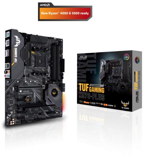 ASUS AM4 TUF Gaming X570-Plus AM4 Zen 3 Ryzen 5000 & 3rd Gen Ryzen ATX Motherboard with PCIe 4.0, Dual M.2, 12+2 with Dr. MOS Power Stage, HDMI - Image 7