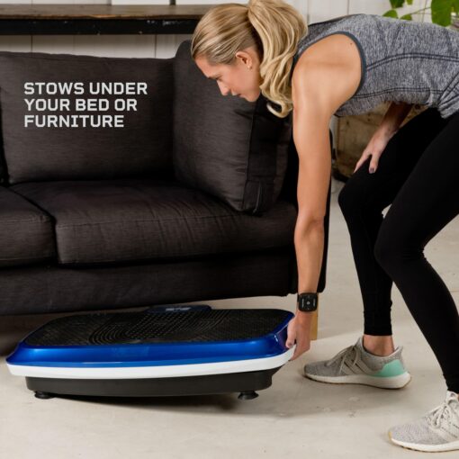 LifePro 3D Vibration Plate Exercise Machine - Dual Motor Oscillation, Pulsation 3D Motion Vibration Platform - Full Whole Body Vibration Machine for Home Fitness (Blue) - Image 7