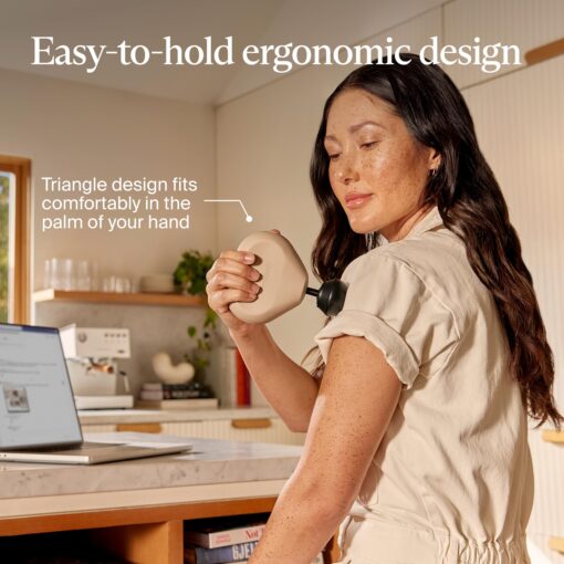 TheraGun Mini by Therabody (3rd Generation) – Ultra-Portable Massage Gun and Travel Essential for Fast, Effective Pain and Tension Relief Anywhere, Oat - Image 6