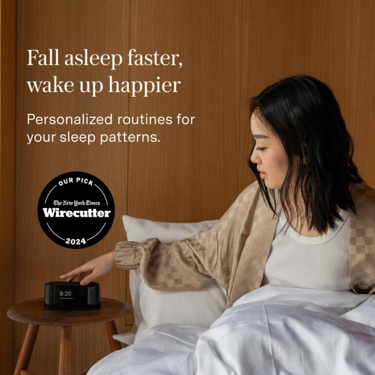 Loftie Smart Alarm Clocks for Bedrooms - Sound Machine Alarm Clock with Light, Bluetooth Speaker, White Noise, Nature Sound, Nightlight, Blackout Mode - Battery-Powered Smart Clock (Black Top) - Image 2