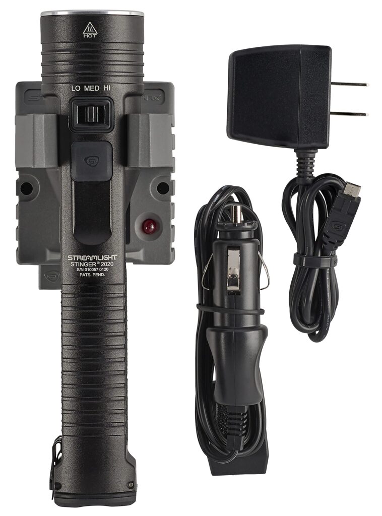 Streamlight 78101 Stinger 2020 2000-Lumen Rechargeable Professional Flashlight with 120V AC/12V DC 1 Holder Charger, Black - Image 6