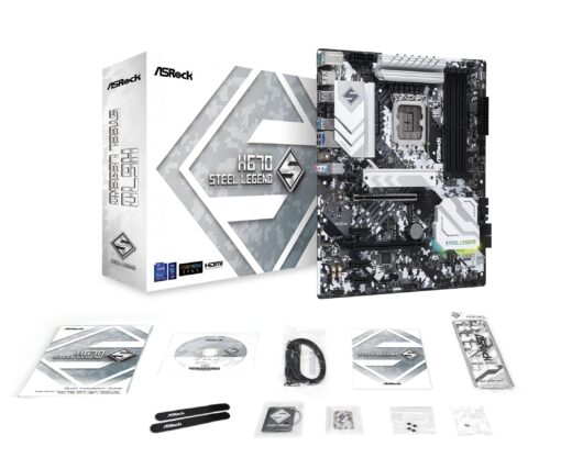 ASRock Motherboard H670 Steel Legend Intel H670 Series CPU (LGA1700) Compatible H670 ATX Motherboard - Image 2