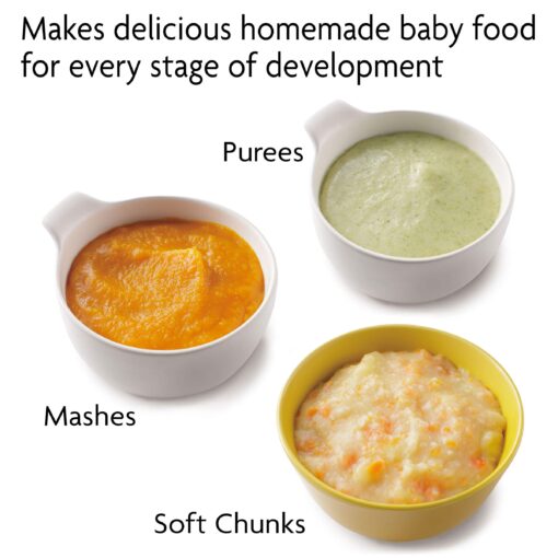 Baby Brezza Small Baby Food Maker Set – Cooker and Blender in One to Steam and Puree Baby Food for Pouches - Make Organic Food for Infants and Toddlers - Includes 3 Pouches and 3 Funnels - Image 3