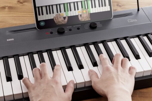 Korg Liano Portable 88-key Digital Piano w/ Semi-Weighted Keys, Bass Reflex Speakers and includes a Sustain Pedal & Power Adapter - Gray - Image 8