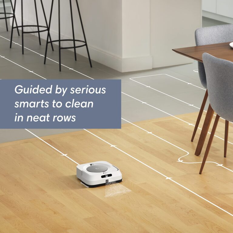 iRobot Braava Jet M6 (6110) Ultimate Robot Mop- Wi-Fi Connected, Precision Jet Spray, Smart Mapping, Works with Alexa, Ideal for Multiple Rooms, Recharges and Resumes, White - Image 10