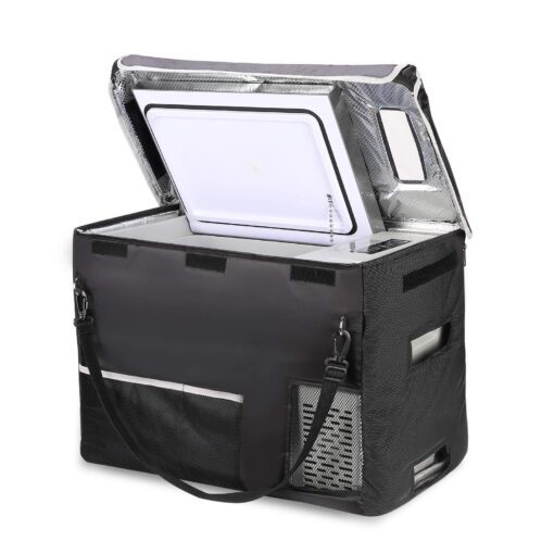 BougeRV 12 Volt Refrigerator With Cover 12V Car Fridge 30 Quart Portable Freezer Compressor Cooler Compressor Freezer, 12/24V DC 110~240V AC, -7℉~50℉ for Truck RV SUV - Image 8