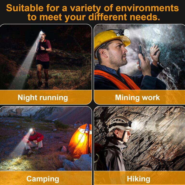 Hunting friends Superbright LED Mining Headlight,High Lumen Rechargeable Miner Lamp Hard Hat with Power Supply Lights Mining lamp Waterproof Headlight KL6M.H Explosion Proof Cap for Outdoor - Image 6