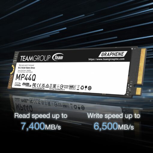 TEAMGROUP MP44Q 2TB SLC Cache Gen 4x4 M.2 2280 PCIe 4.0 w/NVMe Laptop & Desktop & NUC & NAS SSD Read/Write Speed up to 7400/6500MB/s TM8FFD002T0C101 - Image 5