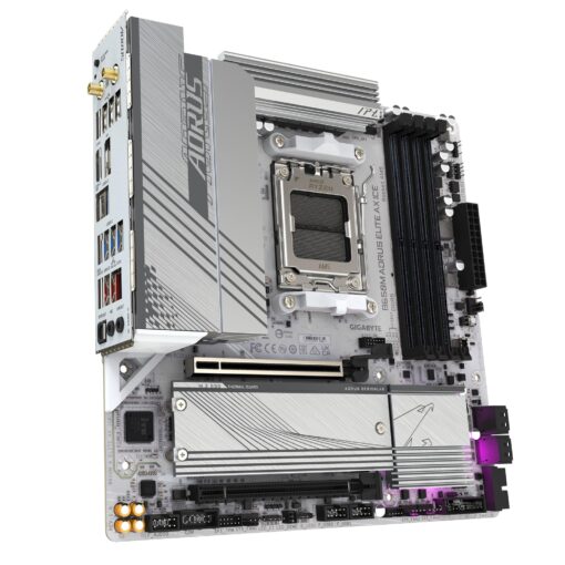 GIGABYTE B650M AORUS Elite AX ICE AM5 LGA 1718 AMD B650 M-ATX Motherboard with 5-Year Warranty, DDR5, 2* M.2, PCIe 5.0, USB 3.2 Gen2X2 Type-C, 2.5GbE LAN, Q-Flash Plus, EZ-Latch - Image 5