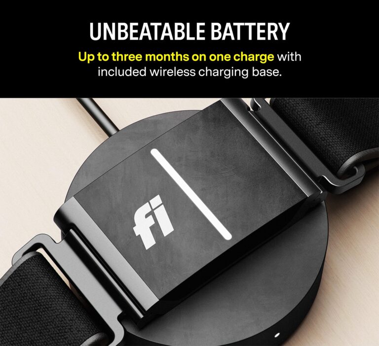 Fi Series 3 Smart Dog Collar - GPS Dog Tracker and Activity & Health Monitor, Waterproof, LED Light, Escape Alerts, Nationwide Coverage [Free 1 Year Membership] (Yellow, Large) - Image 2