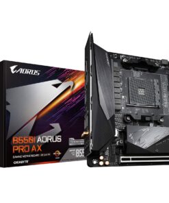 GIGABYTE B550I AORUS PRO AX (AM4 AMD/B550/Mini-Itx/Dual M.2/SATA 6Gb/s/USB 3.2 Gen 1/WiFi 6/2.5 GbE LAN/PCIe4.0/Realtek ALC1220-Vb/DisplayPort 1.4/2xHDMI 2.0B/RGB Fusion 2.0/DDR4/Gaming Motherboard)