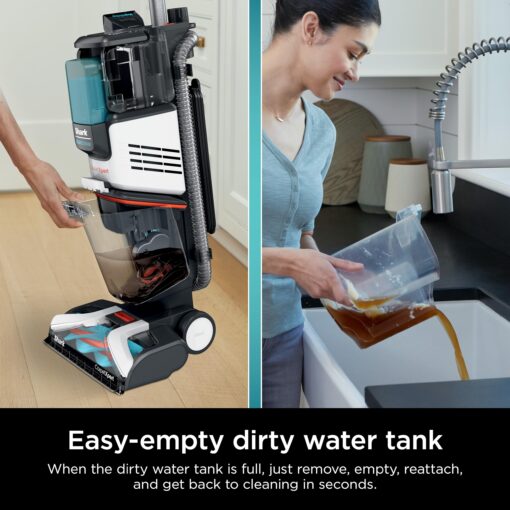 Shark EX201 CarpetXpert Upright Carpet, Area Rug & Upholstery Cleaner with StainStriker, Built-in Spot & Stain Cleaner, Perfect for Pets, Deep Cleaning & Tough Stain Removal, Carpet Shampooer, Cyan - Image 3