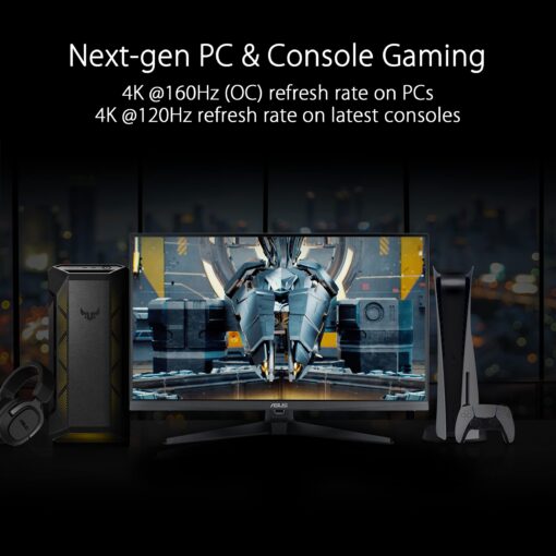 ASUS TUF Gaming 32” (31.5-inch viewable) 1080P Gaming Monitor (VG328QA1A) - Full HD, 170Hz, 1ms, Extreme Low Motion Blur, FreeSync Premium, Eye Care, Shadow Boost, HDMI, Tilt Adjustable,Black - Image 9